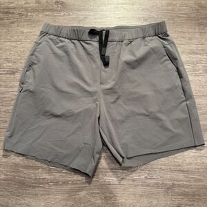 Figs pro Shorts Adult Large Gray Drawstring Cutoff‎ Casual Stretch Performance